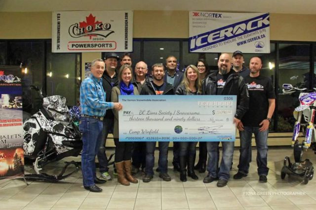 Snowmobilers raise $13,000 for Easter Seals at BC Snow Show