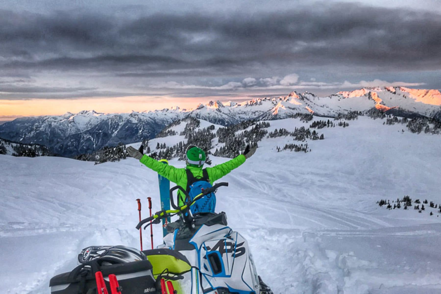 Sled Ski Snowboard5 Mountain Sledder