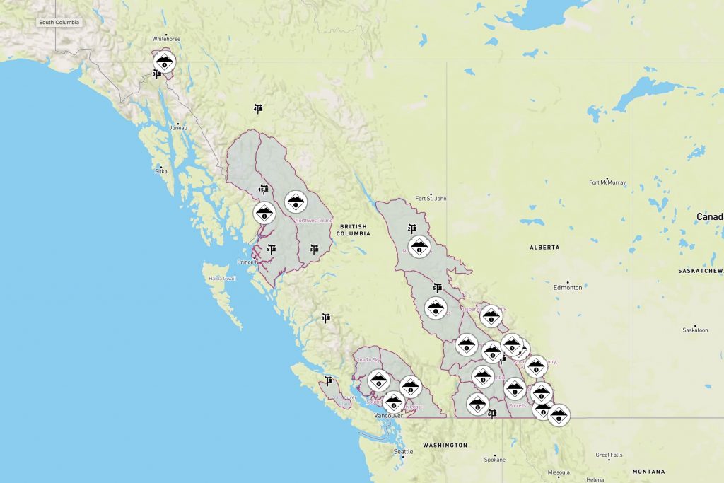 Avalanche Canada Forecast Regions Mountain Sledder