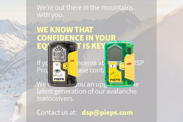 Pieps Offers Upgrades to Owners of DSP Pro and Sport Avalanche Transceivers