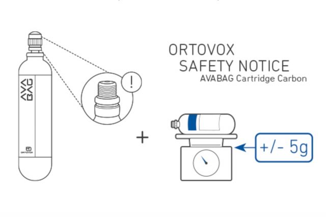 Ortovox Issues Safety Notice for AVABAG Avalanche Airbag Cartridges