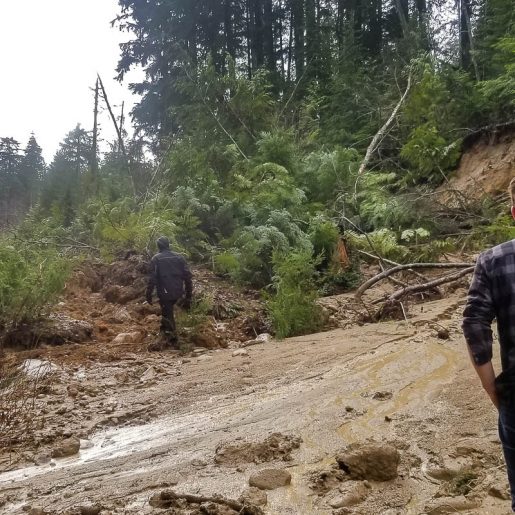 Boulder Mountain Access Closed by Landslide