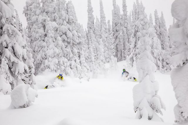 Snowmobiling Blue Lake Sicamous BC