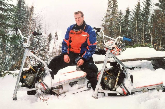 Widescape WS250 Snowmobile inventor Alain Aubut